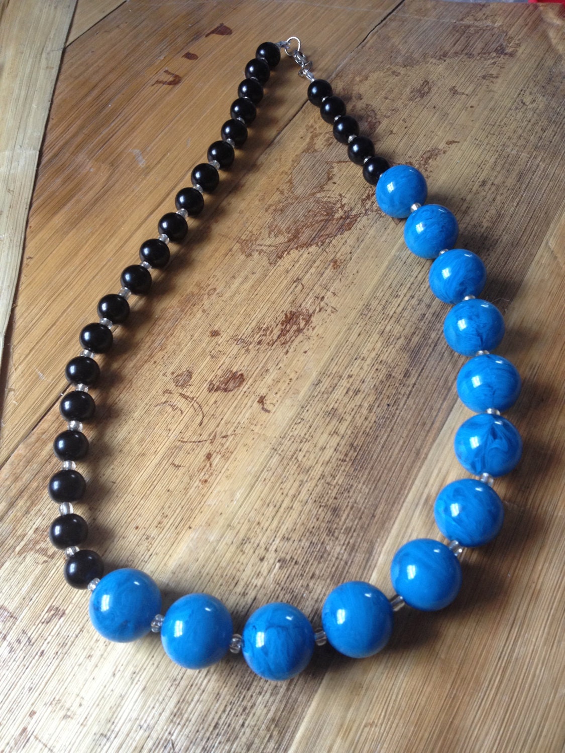 Blue and Black Necklace