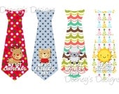 DIY My First Holiday, Mother's Day, Father's Day Ties Boy Monthly Baby Onesie Stickers...16 Ties in all