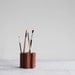 Mid Century Teak Pencil Holder / Made in Sweden for Bonniers NYC / 1950s 1960s Modern Scandinavian Design