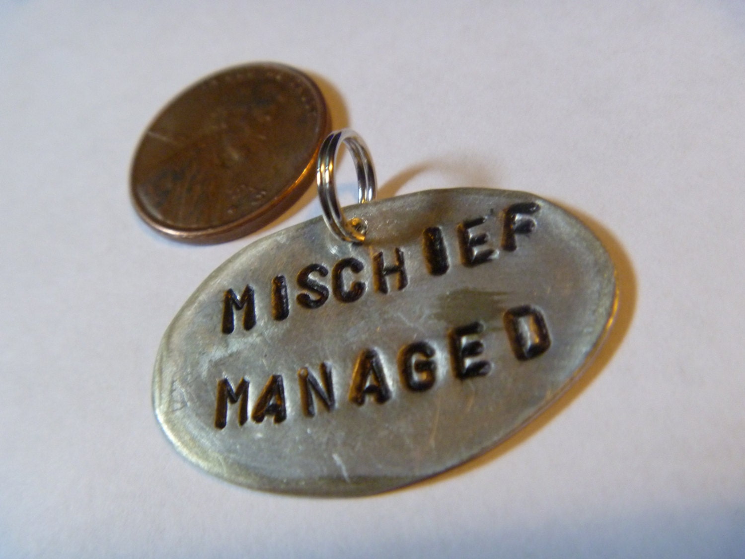 Harry Potter Mischief Managed Upcycled Spoon Charm