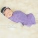 Blueberry Knit Stretch Wrap - Newborn Photography Prop