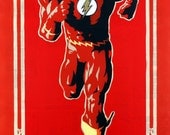Stenciled Print of the Flash