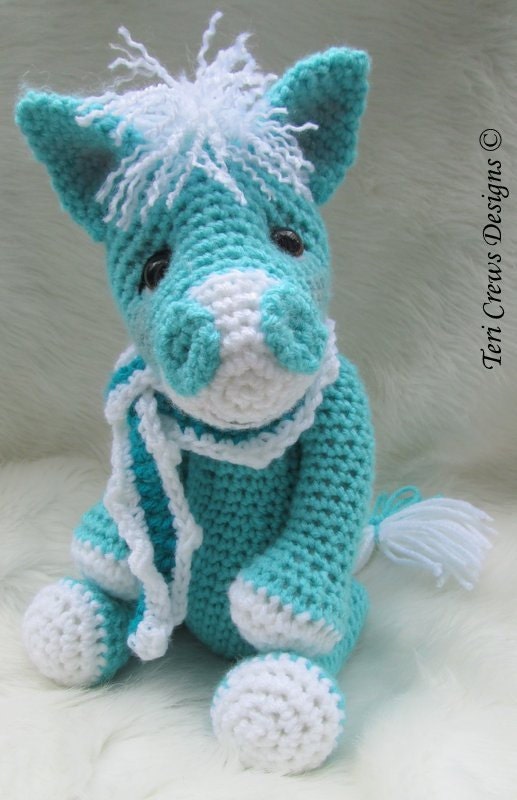 Cute Horse Crochet Pattern by Teri Crews Instant Download PDF Format