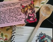 50 Zebra Recipe Cards Cute Girls Fairy by Hannah Lynn