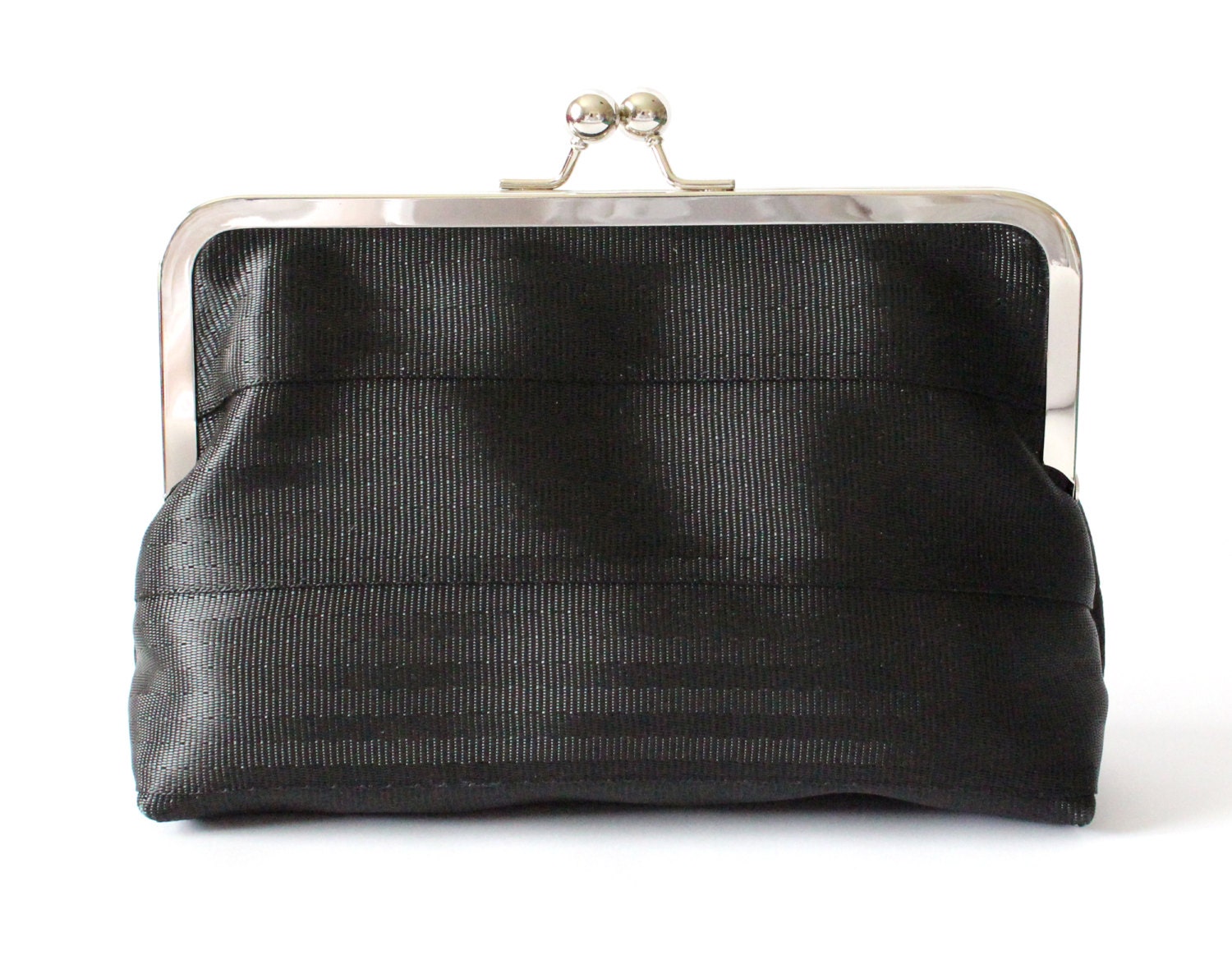 Black seatbelt clutch purse - Women's seatbelt bag