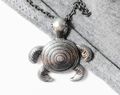 Hawaiian Jewelry Turtle Teen Girl Gift Sea Turtle Women Jewelry Large Metal Guy Jewelry