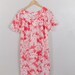 Vintage 80's 90's Coral Summer Shift / Cover-Up