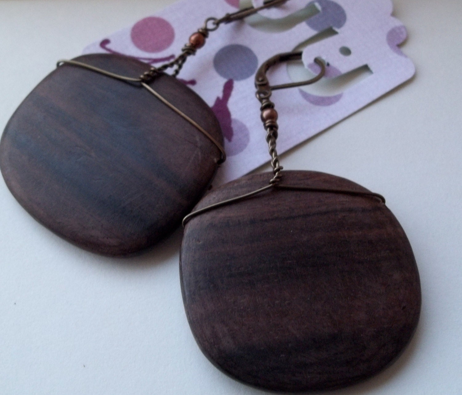 Wood Chunky earrings