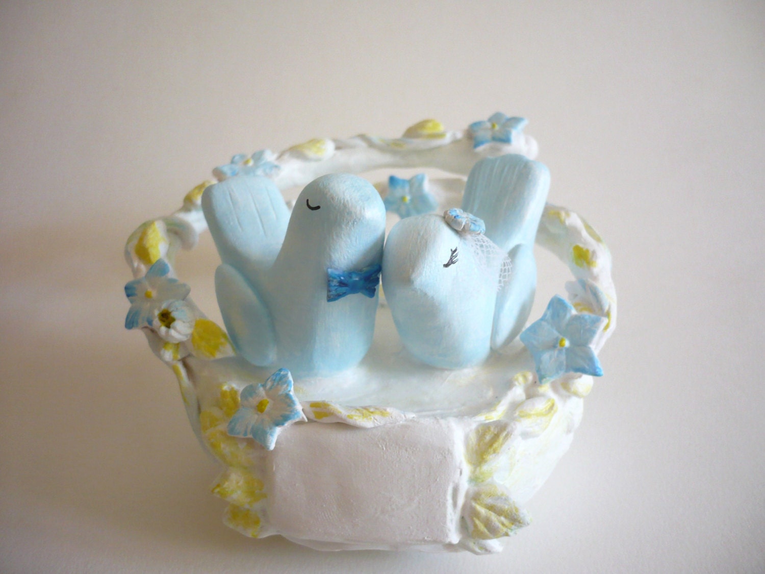 OOAK - Ready to Ship - Wedding Cake Topper Love Birds