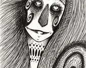 Original Drawing Glitter