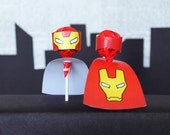 Superhero Collection. IRONMAN Caped Cutouts. DIGITAL DOWNLOAD. DiY Printable Design. Pinkadot Shop
