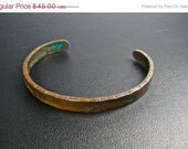 Rustic Copper Cuff Personalized Cuff Unisex Hand Stamped Copper Jewelry Made To Order