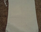 Canvas drawstring bag natural unbleached color 6X8" pack of 12