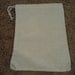 Canvas drawstring bag natural unbleached color 6X8" pack of 12