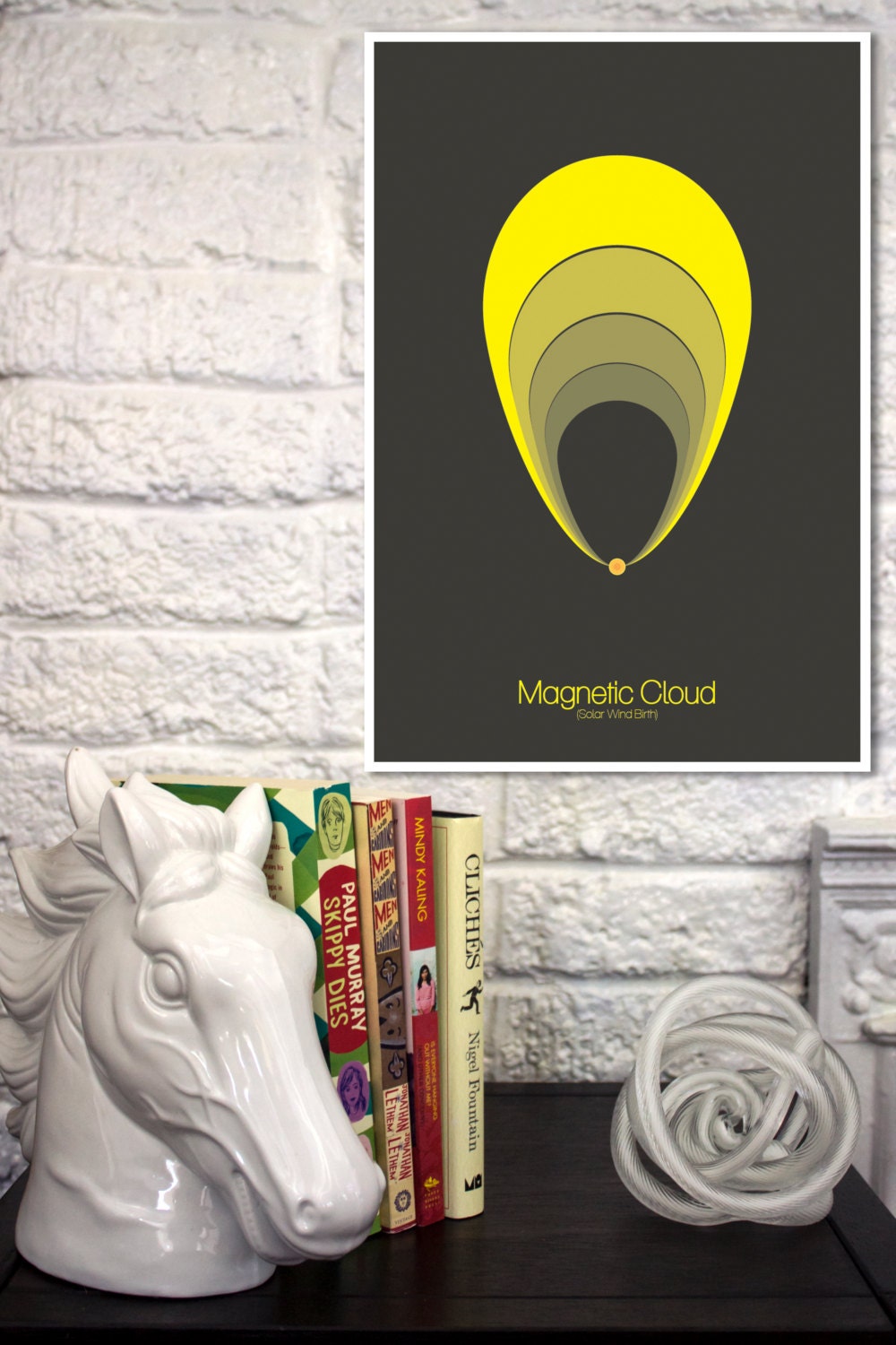 Cosmic Phenomenon Series // Magnetic Cloud // 13x19 Minimalist Science Poster