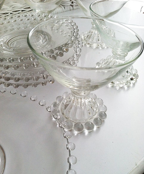Imperial Candlewick Glass Sherbet stemware