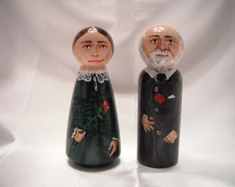 Blessed Louis and Zelie Martin set - Catholic Saint Doll - made to order