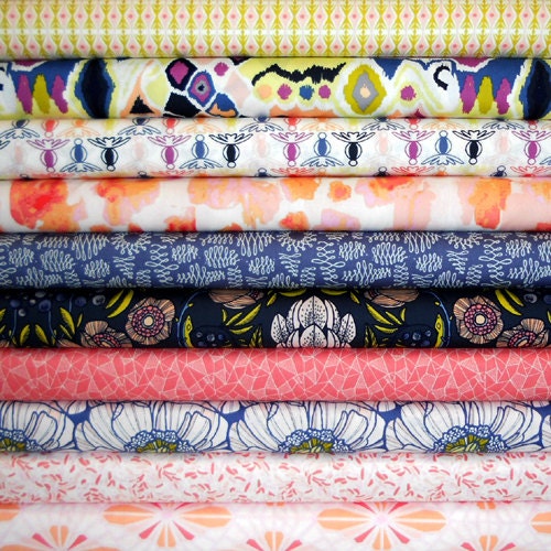 Fat Quarter Bundle - LUXE IN BLOOM  - Art Gallery Fabrics - Quartz Palette - 10 pcs