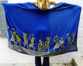 TRIBAL aztec ETHNIC Shawl cape. WRAP. scarf/sarong. Handmade in indonesia oversize wrap.