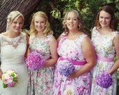 Vintage inspired bridesmaid dress