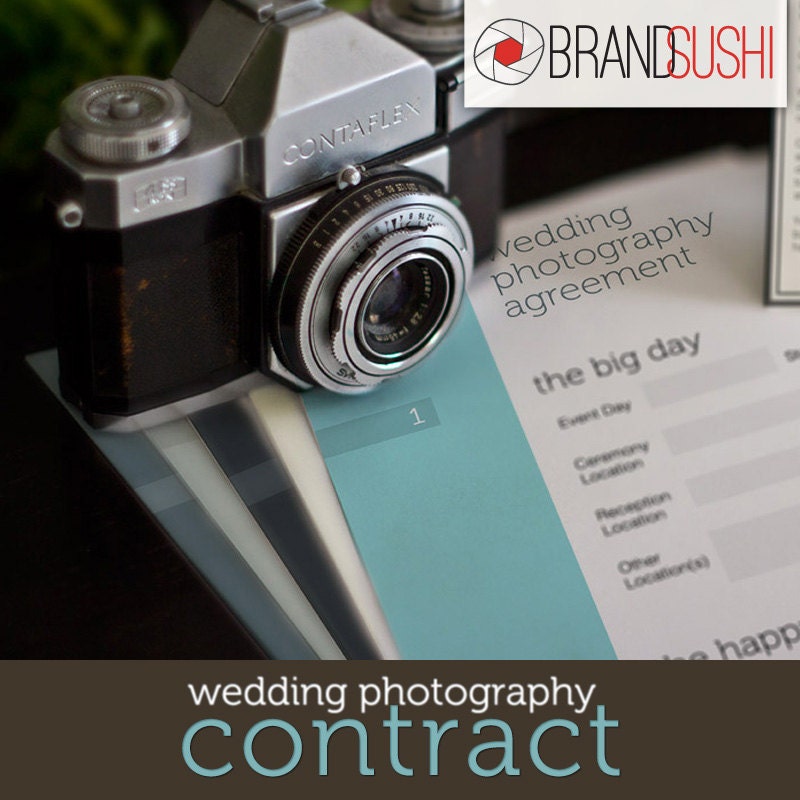 INSTANT DOWNLOAD - Comprehensive 7-Page Wedding Photography Contract Agreement