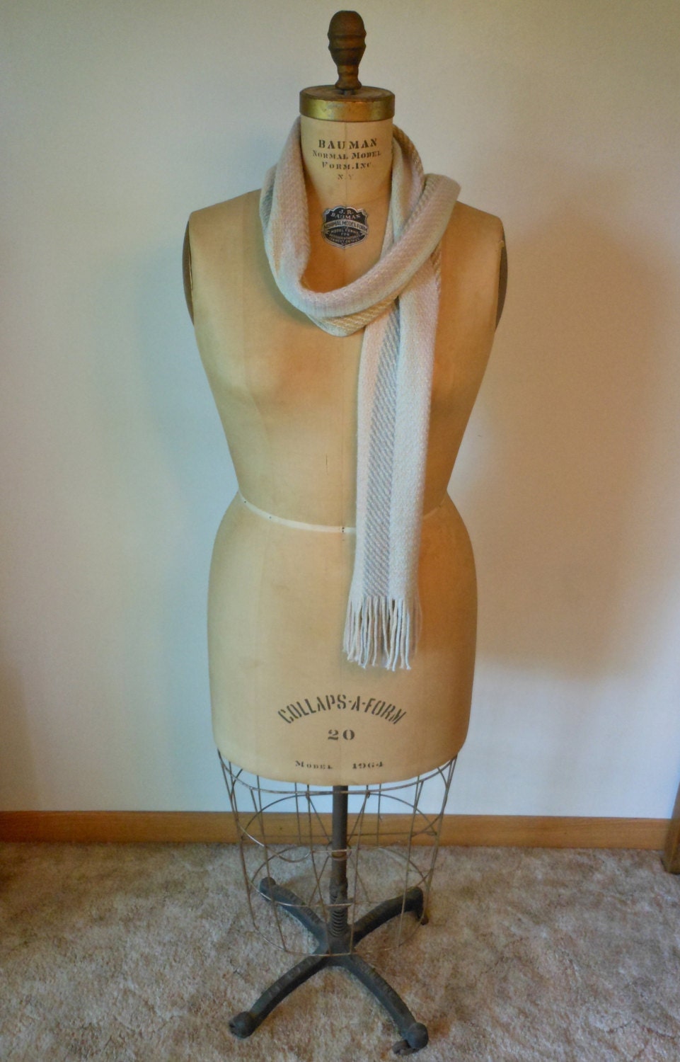Vintage Bauman Normal Model Form Inc. N.Y. Dress Form Mannequin