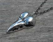 Bird Skull Necklace, Raven Skull Necklace, Crow Skull Necklace, Skull Necklace, Gothic Necklace, Gothic Jewelry, Bird Skull Jewelry,