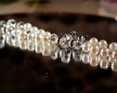 Birthstone Bracelet- April: Diamond with Pearl