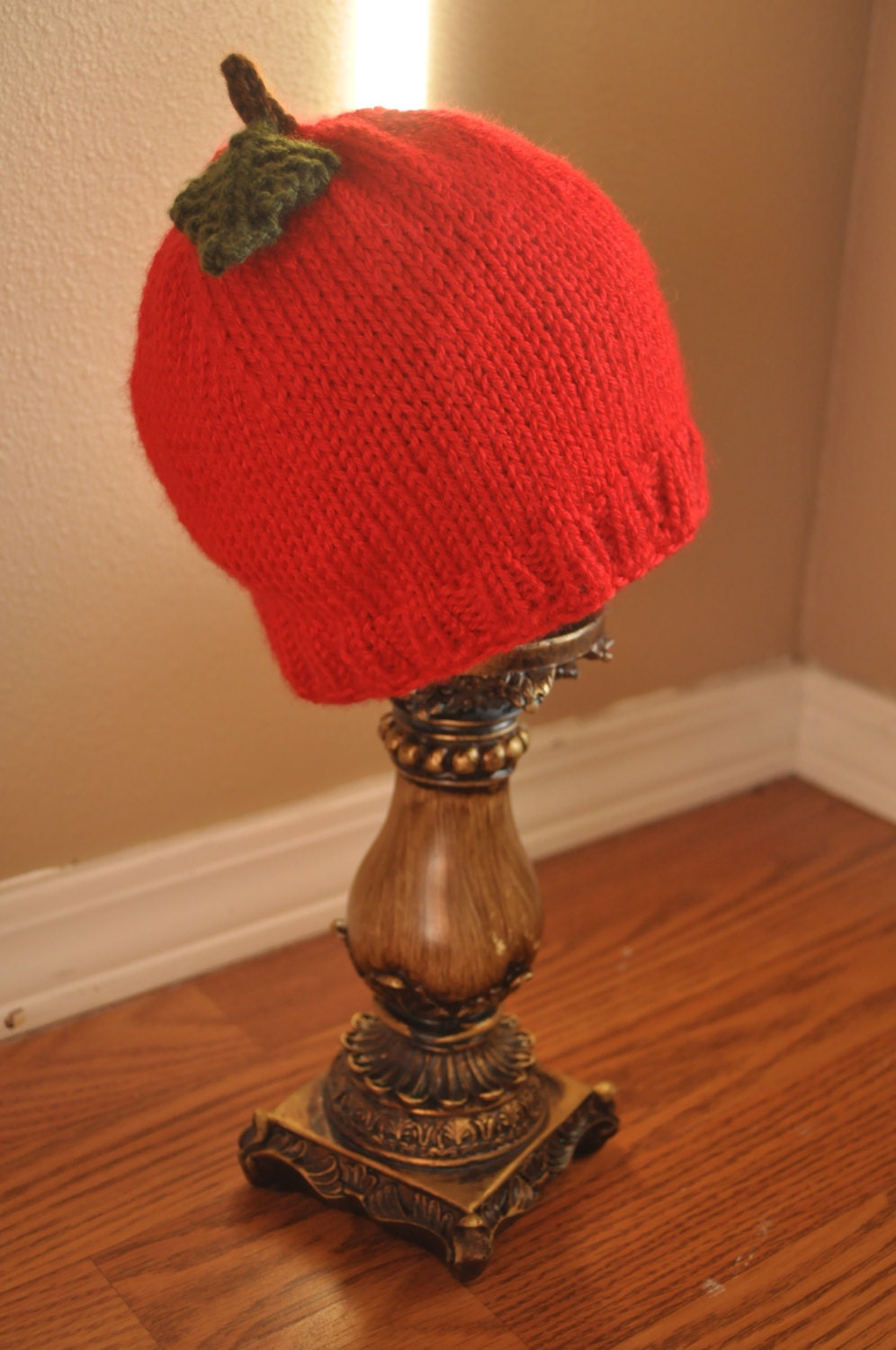 Custom Knit Apple Hat