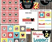 Mickey Mouse Inspired Birthday Party Package - Boy DIY Printable Il_170x135