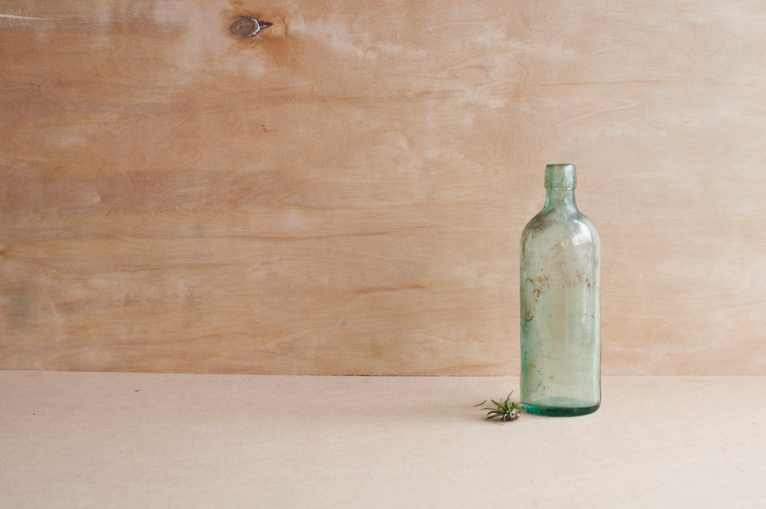 antique aqua apothecary bottle