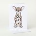 Tattoo Chihuahua Greeting Card (chiwawa, chiuaua)