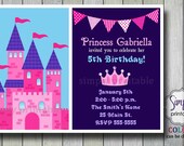 Princess Birthday Invitations with Castle Il_170x135