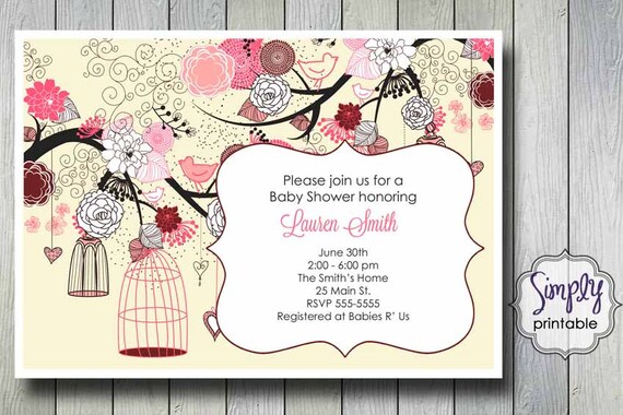 Birdcage Shower Invitation Il_570xn