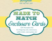 Enclosure Cards / Registry Cards - Made to Match - Printable Il_170x135