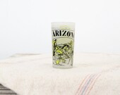 1950s Frosted Souvenir Glass / Arizona Tumbler