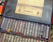 This Is A Wonderful Collection Of Antique & Vintage Art Pastel Supplies