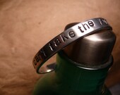 You Can't Take the Yarn From Me- Aluminum Cuff