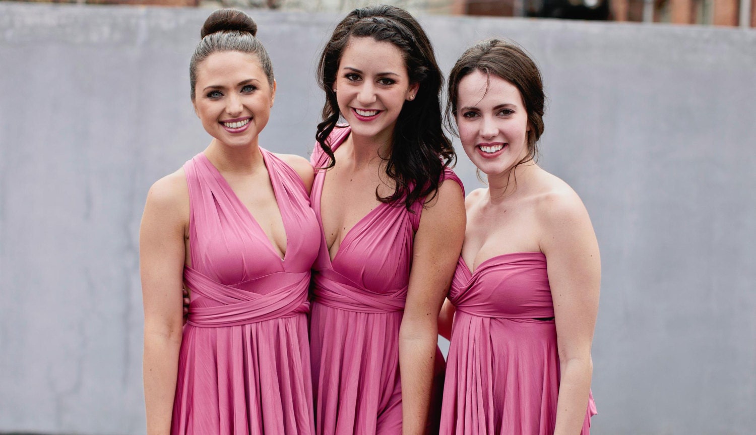 Blush Pink Convertible Bridesmaid Dress