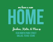 Cute We've Moved Card - Change Of Address Announcement Personalized & Custom Printable Card