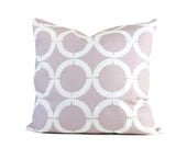 Cotton Pillow Cover - Solar Flare Pattern - Lilac, 18" x 18" Tiles, Also comes in other colors...Purple, Modern, Geometric