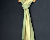 Handwoven Yellow Chevron Rayon Scarf