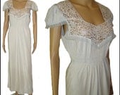 Vintage Late 1930s Gown Lace Rayon Light Blue Sensuous Steampunk Art Deco Art Nouveau Gatsby Roaring Evening Dress Authentic Collectible