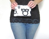 Cosmetic Case. Small Purse. Owl Clutch. Zipper Pouch Spring Line. Think Gifts for graduation, teacher, bridal.