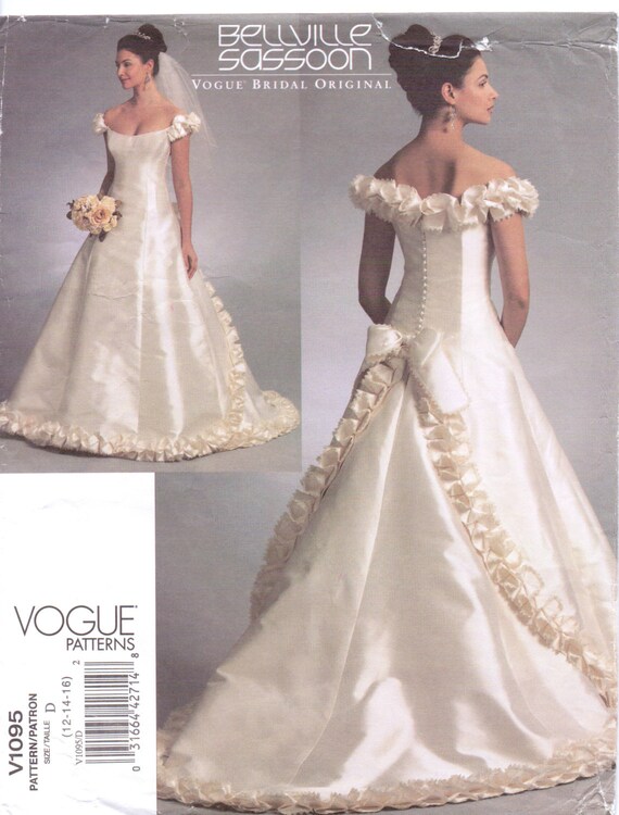 Vogue Bridal Original Sewing Pattern V1095 By Cloescloset On Etsy 6258