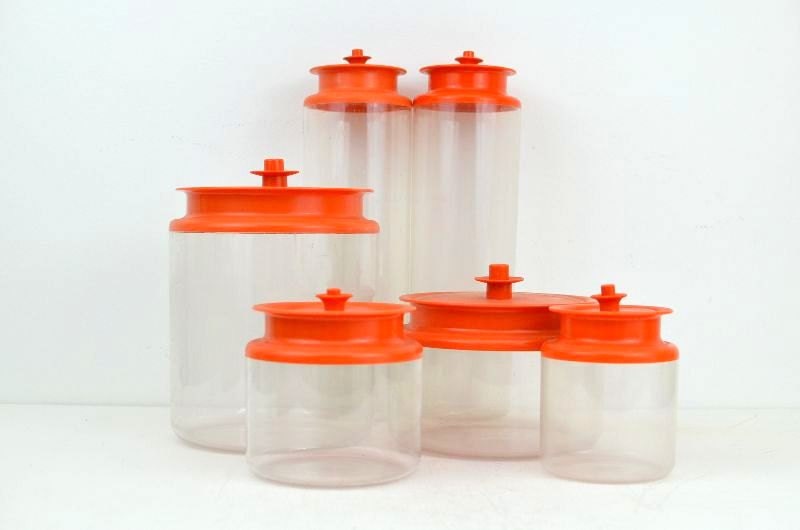 Vintage Tupperware Canister Set of Six