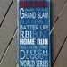 Baseball Typography Art Wood Sign - Subway Art - Children/Teen Wall Art