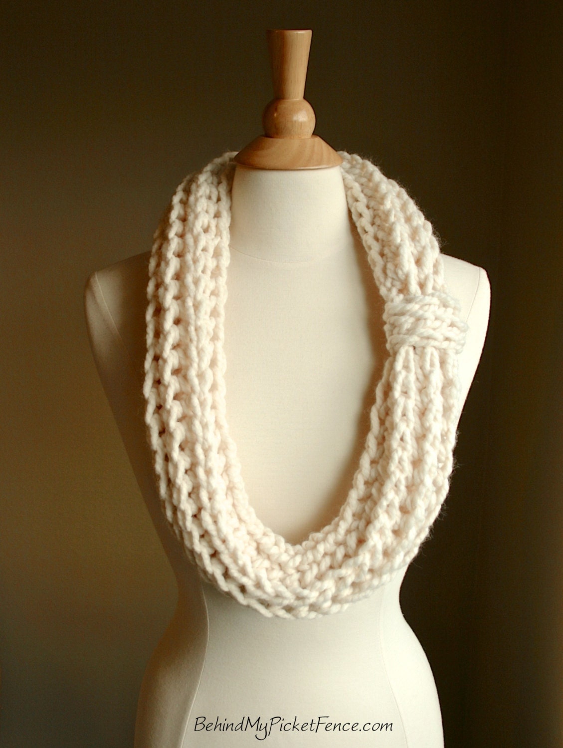 Sale - New KNOTICAL INFINITY SCARF - Thick infinity fashion statement piece