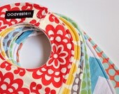 Design Your Own TODDLER Bibs, Set of 4 Modern Toddler Bibs Backed with Organic Cotton Sherpa