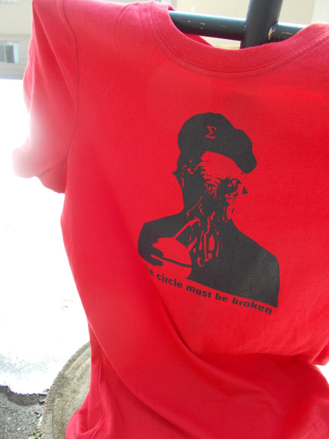 Viva La Ood Ladies Fitted Tee Shirt Red